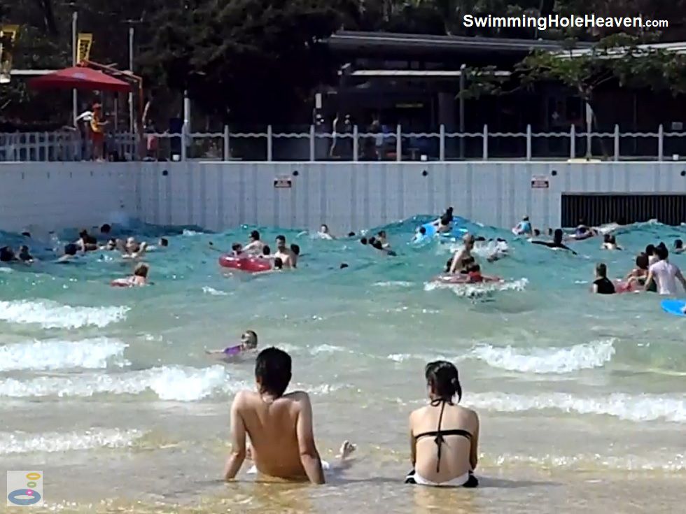 Swimming at Darwin Waterfront Wave Pool