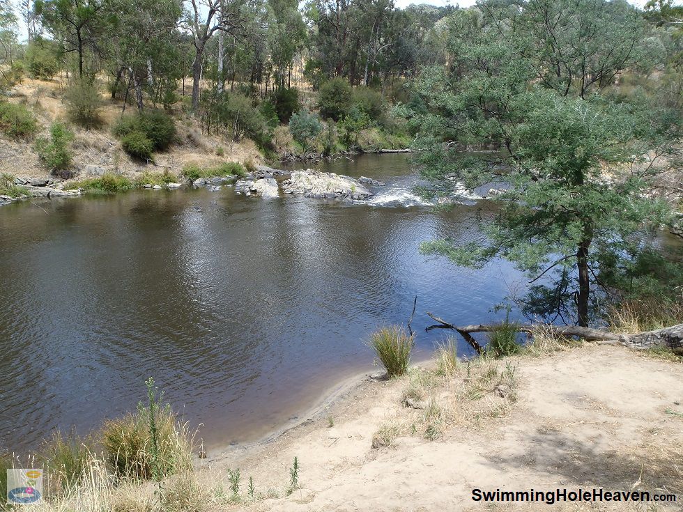 The main pool in the Yarra River at Laughing Waters