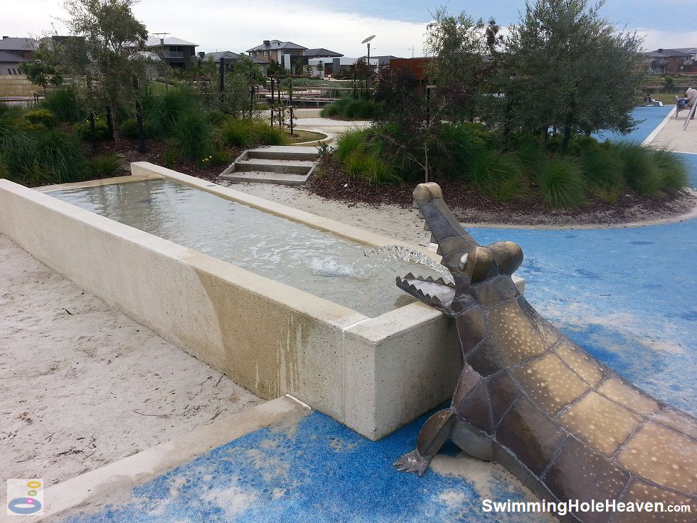The spurting crocodile at Crocodile Park