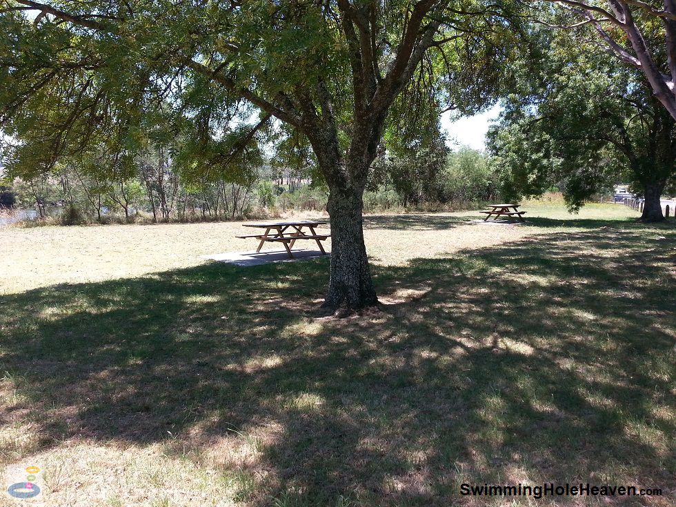 The picnic area beside the Tambo River at Sardine Flat Road, Metung